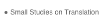  Small Studies on Translation